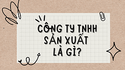 Công ty TNHH sản xuất là gì?